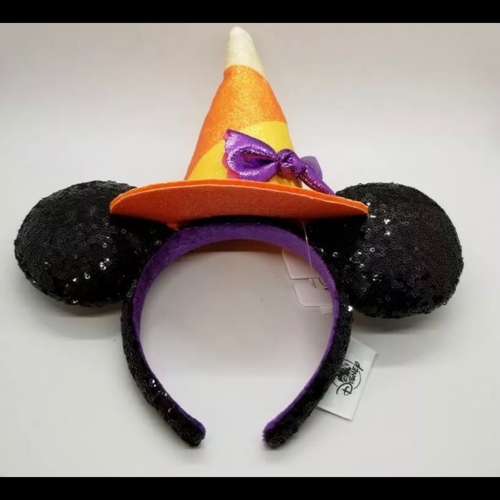 Disney sequin ears headband candy corn witch hat
